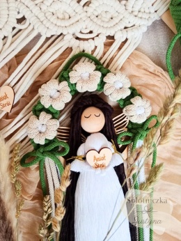 Anioł Stróż Boho & Folk- zieleń