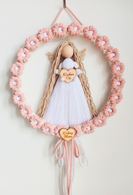 Aniołek kochanej mamie - jasny róż