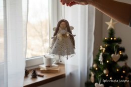 Zestaw Aniołków na choinkę 5 sztuk